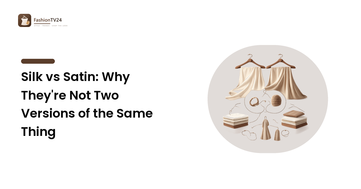 Silk vs Satin: Why They're Not Two Versions of the Same Thing