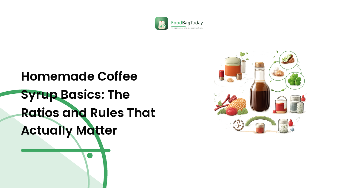 Homemade Coffee Syrup Basics: The Ratios and Rules That Actually Matter