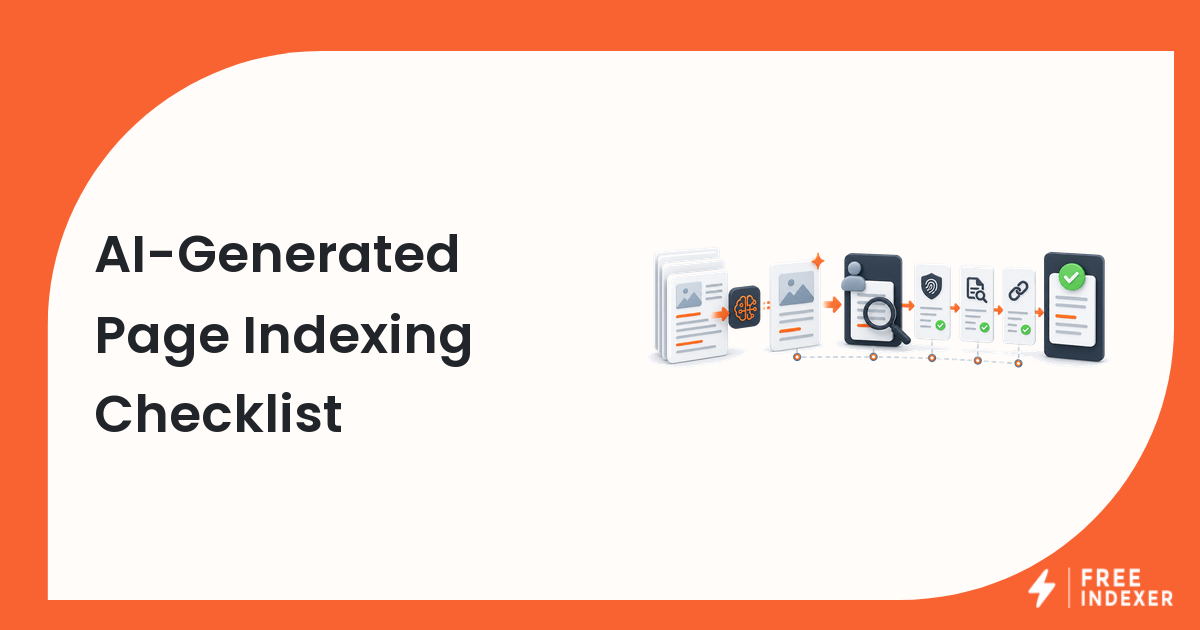 AI-Generated Page Indexing Checklist
