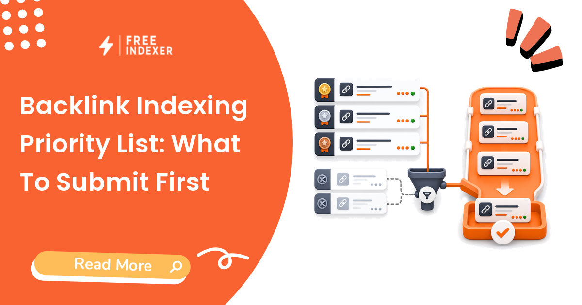 Backlink Indexing Priority List: What To Submit First