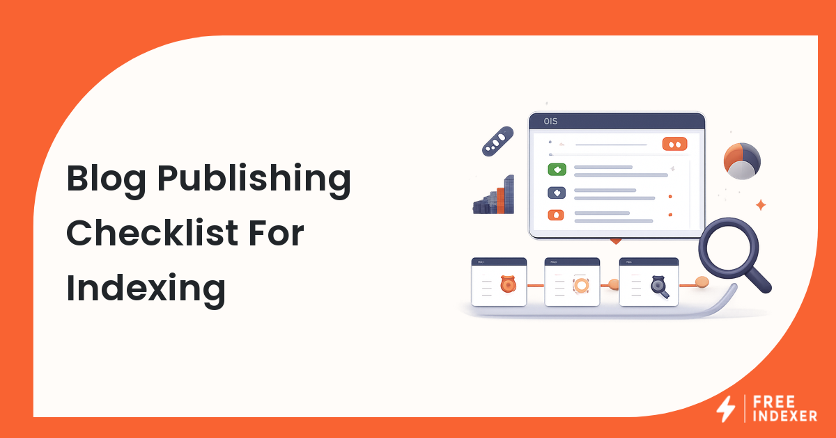 Blog Publishing Checklist For Indexing