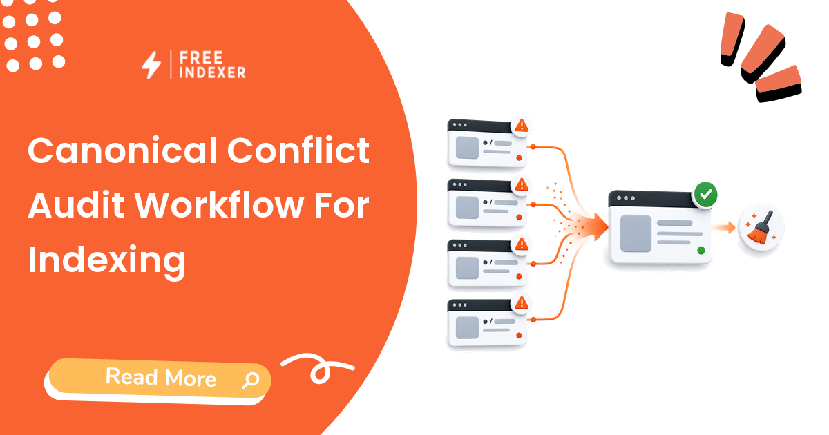 Canonical Conflict Audit Workflow For Indexing