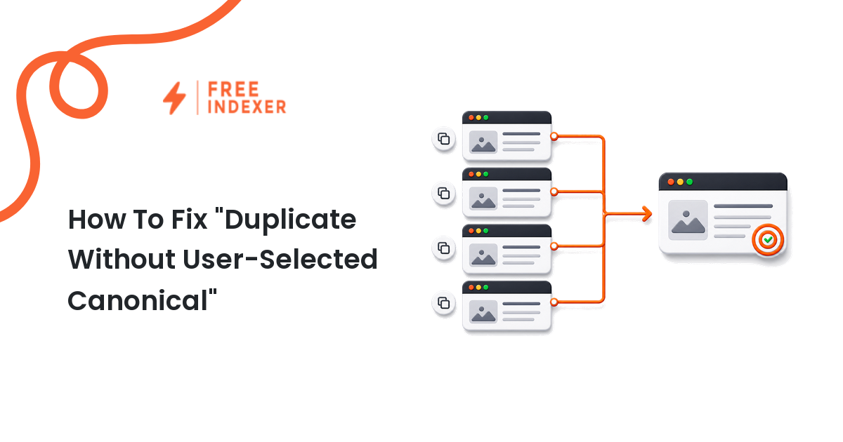 How To Fix "Duplicate Without User-Selected Canonical"