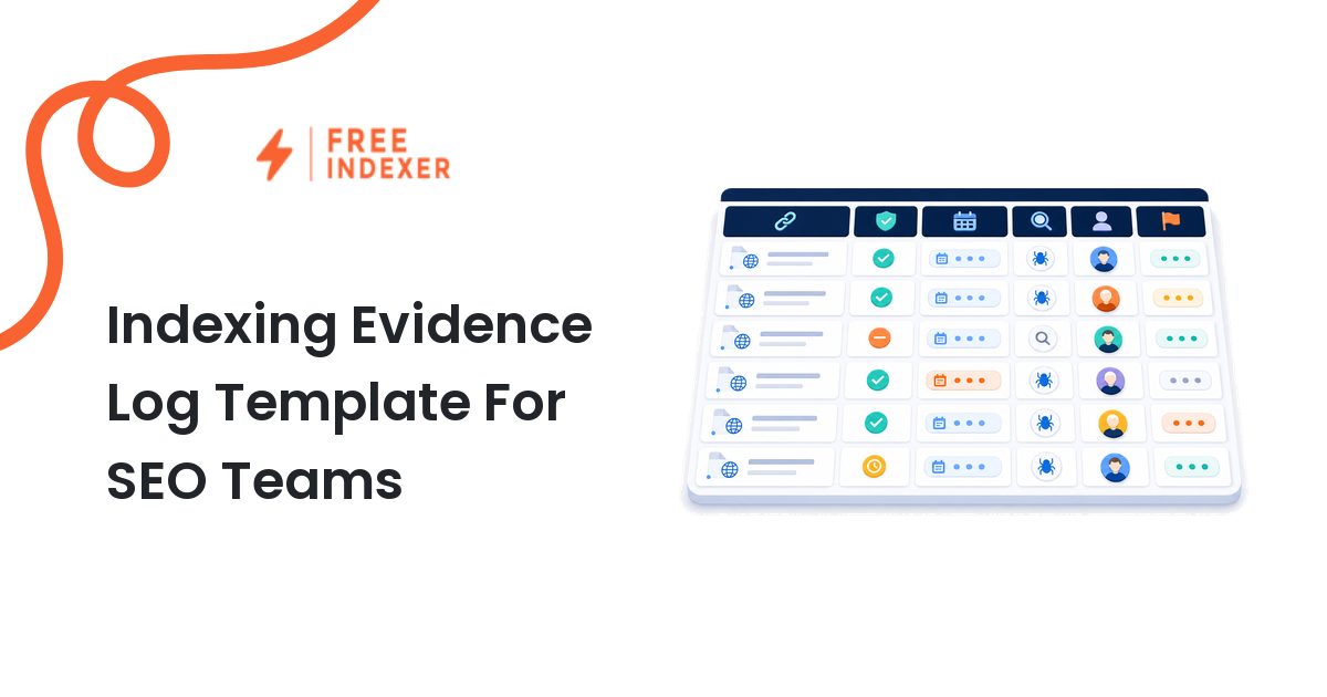 Indexing Evidence Log Template For SEO Teams