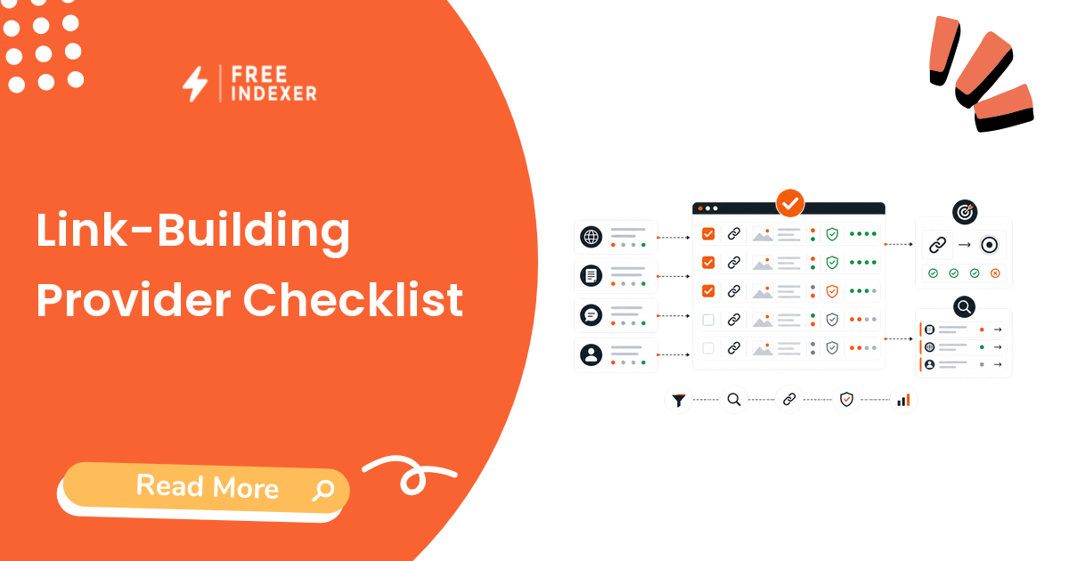 Link-Building Provider Checklist