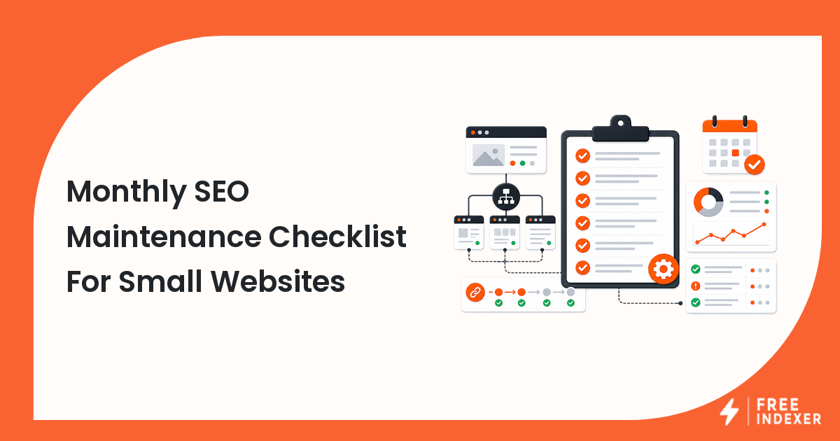 Monthly SEO Maintenance Checklist For Small Websites