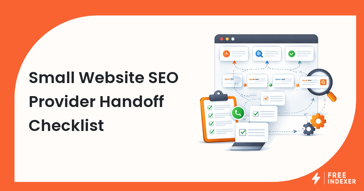 Small Website SEO Provider Handoff Checklist