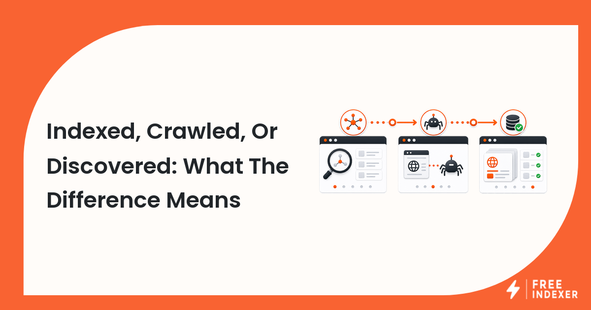 Indexed, Crawled, Or Discovered: What The Difference Means
