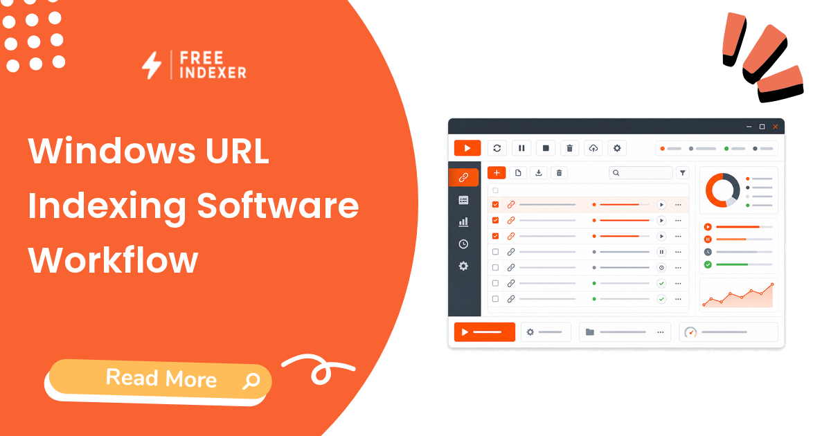 Windows URL Indexing Software Workflow