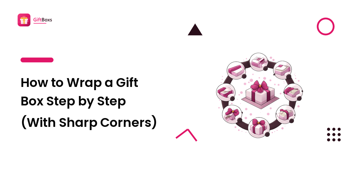 How to Wrap a Gift Box Step by Step (With Sharp Corners)