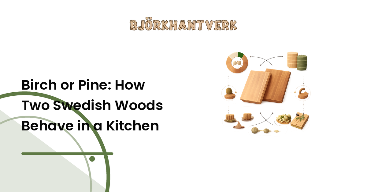 Birch or Pine: How Two Swedish Woods Behave in a Kitchen