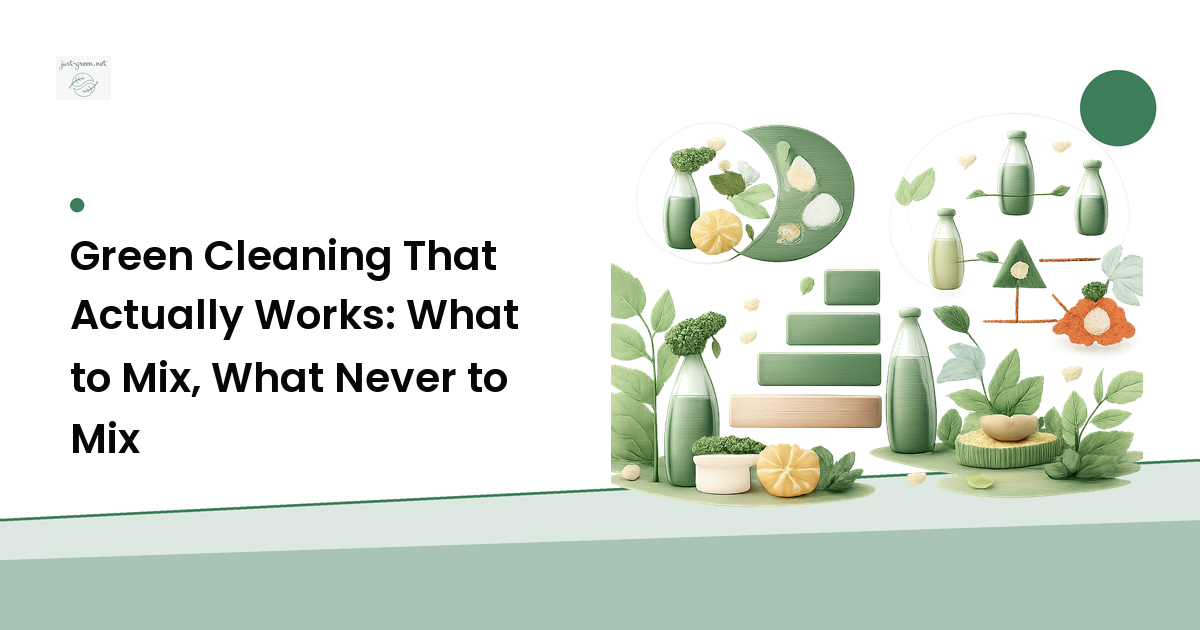Green Cleaning That Actually Works: What to Mix, What Never to Mix