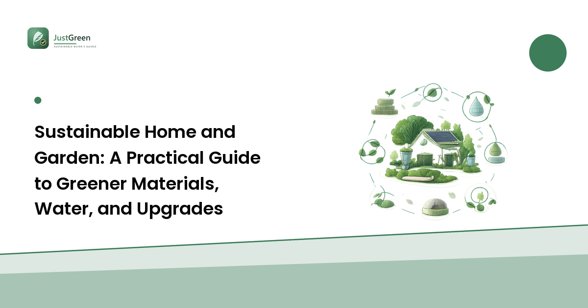 Sustainable Home and Garden: A Practical Guide to Greener Materials, Water, and Upgrades