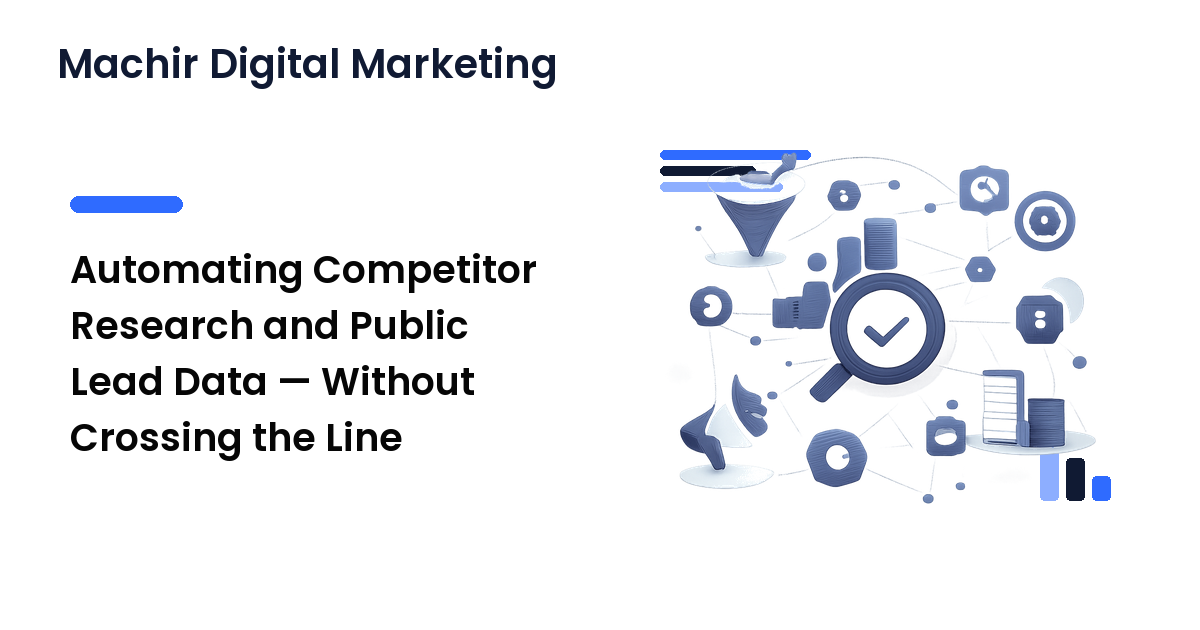 Automating Competitor Research and Public Lead Data — Without Crossing the Line