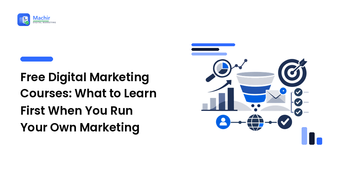Free Digital Marketing Courses: What to Learn First When You Run Your Own Marketing