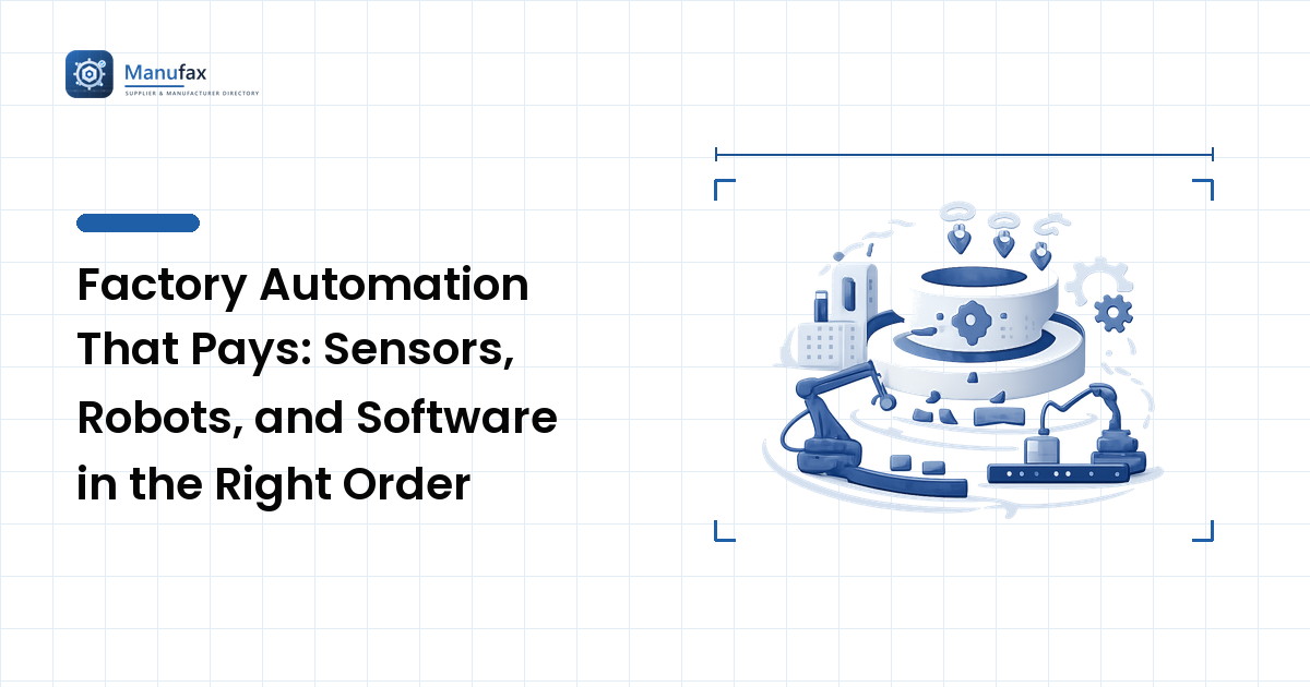 Factory Automation That Pays: Sensors, Robots, and Software in the Right Order