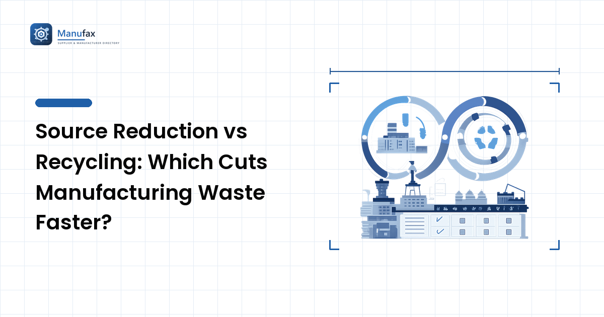 Source Reduction vs Recycling: Which Cuts Manufacturing Waste Faster?