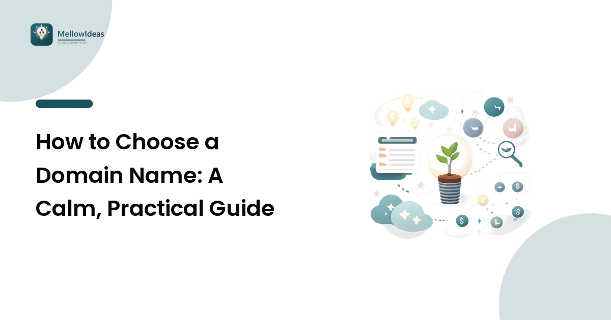 How to Choose a Domain Name: A Calm, Practical Guide