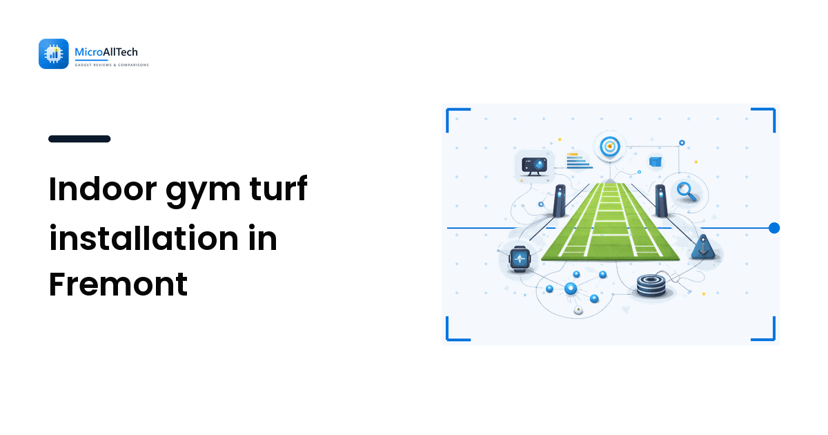 Indoor gym turf installation in Fremont