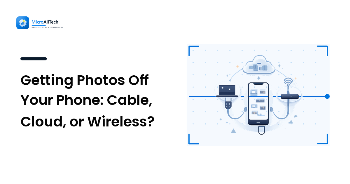 Getting Photos Off Your Phone: Cable, Cloud, or Wireless?