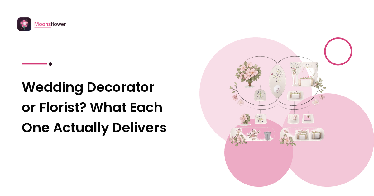 Wedding Decorator or Florist? What Each One Actually Delivers