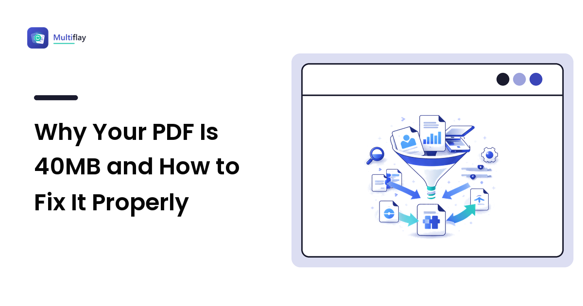 Why Your PDF Is 40MB and How to Fix It Properly