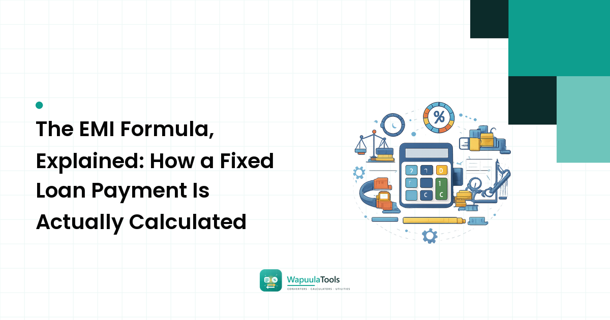 The EMI Formula, Explained: How a Fixed Loan Payment Is Actually Calculated