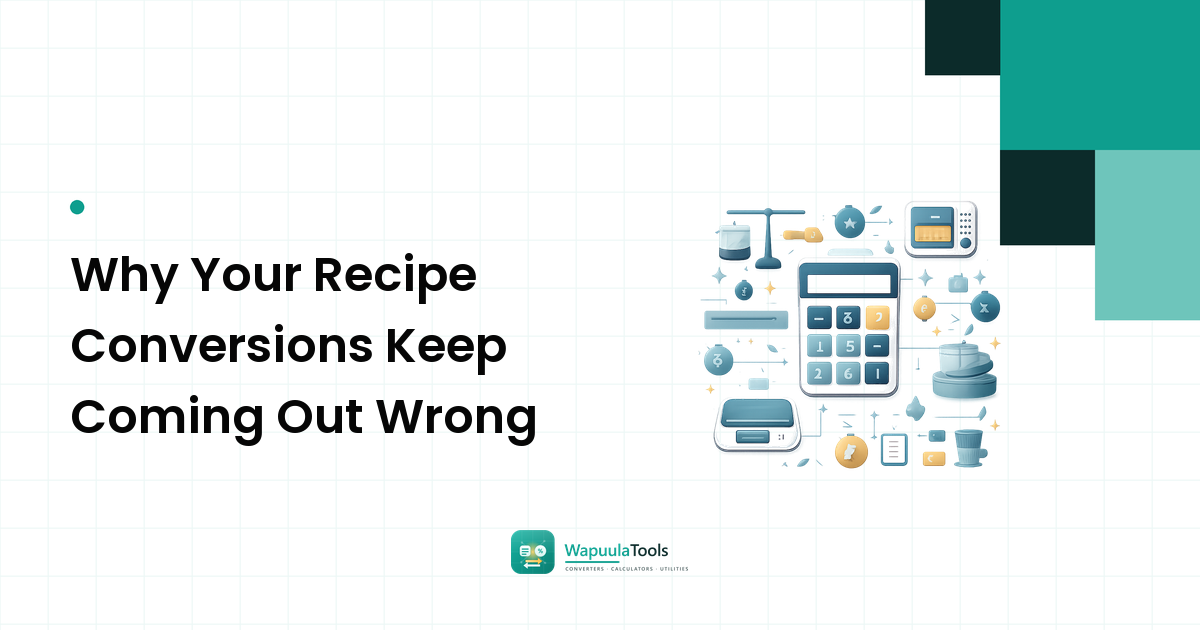 Why Your Recipe Conversions Keep Coming Out Wrong