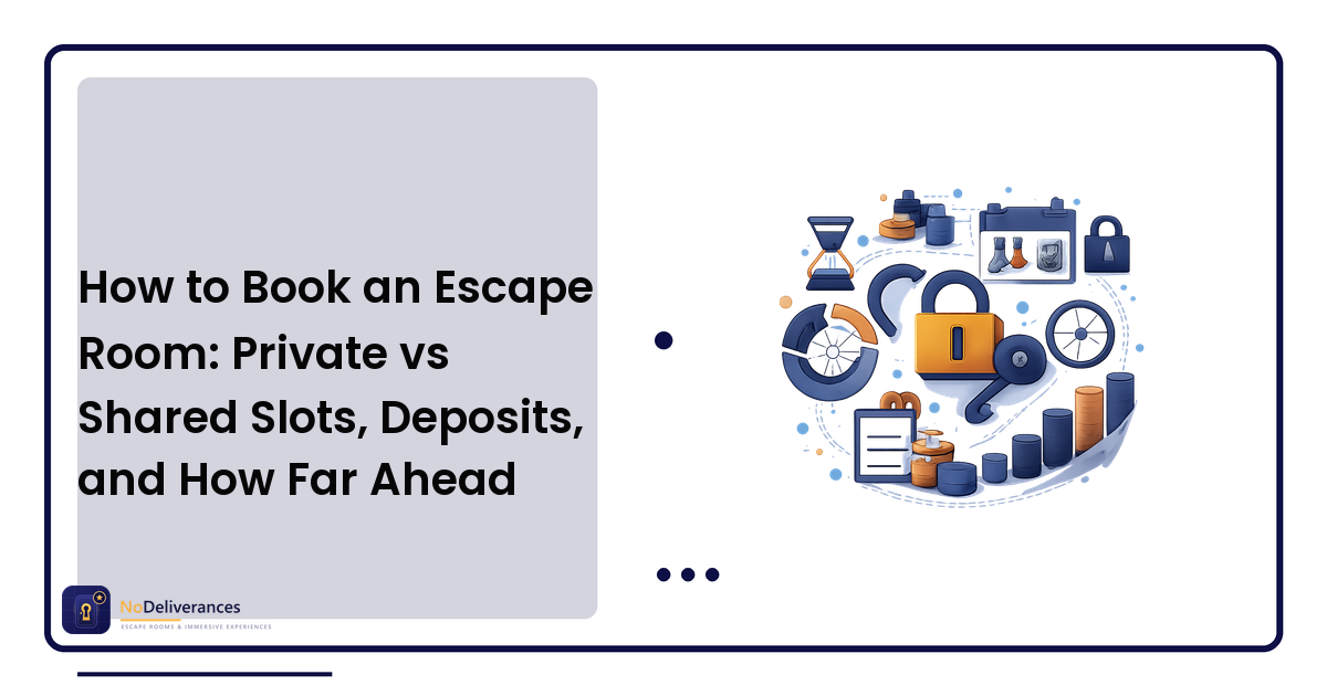 How to Book an Escape Room: Private vs Shared Slots, Deposits, and How Far Ahead