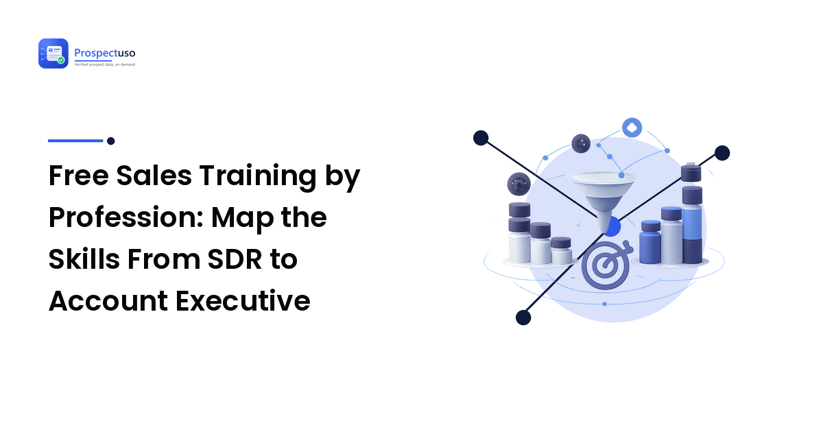 Free Sales Training by Profession: Map the Skills From SDR to Account Executive