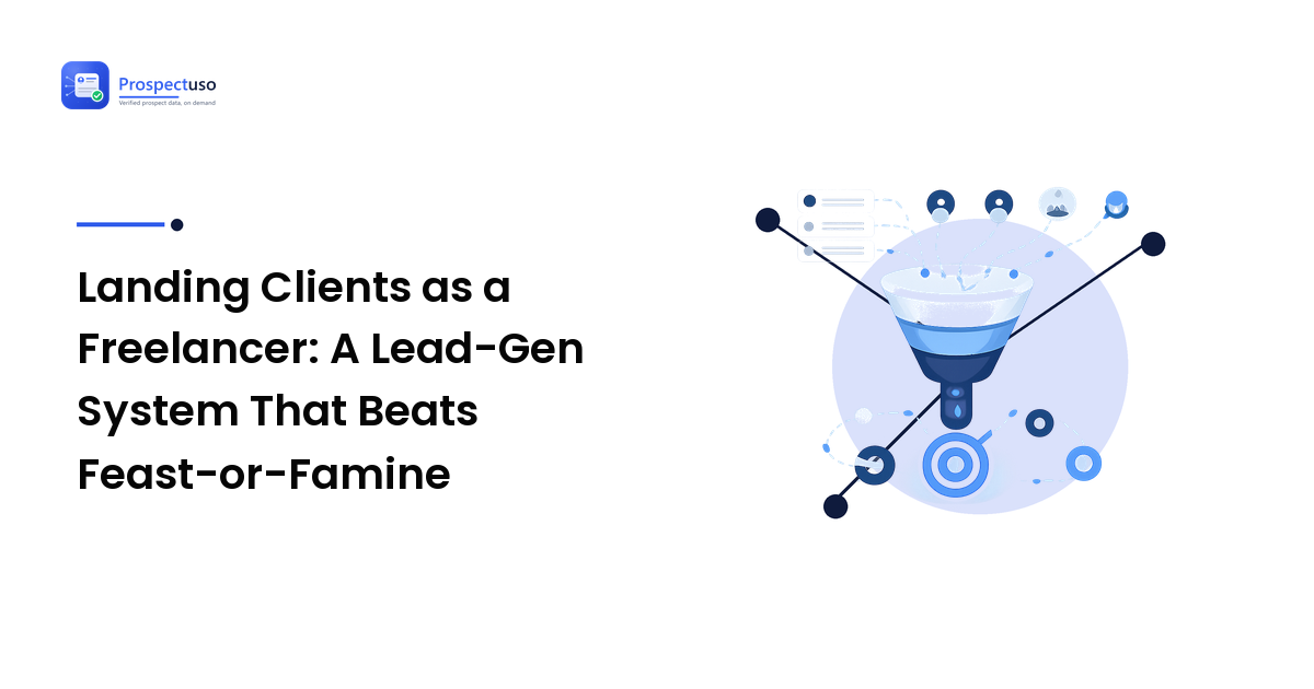 Landing Clients as a Freelancer: A Lead-Gen System That Beats Feast-or-Famine