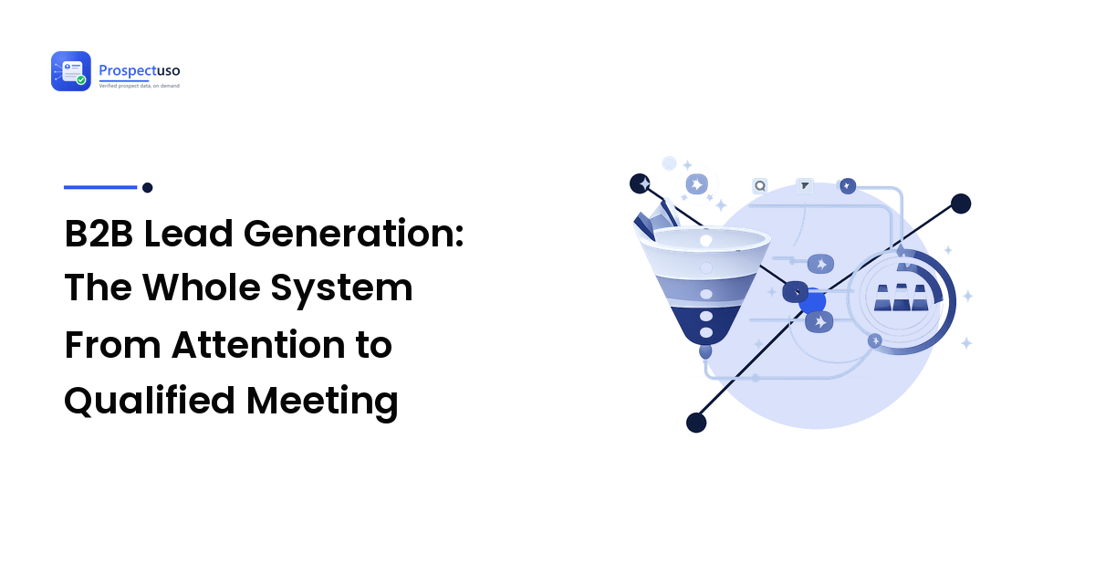 B2B Lead Generation: The Whole System From Attention to Qualified Meeting