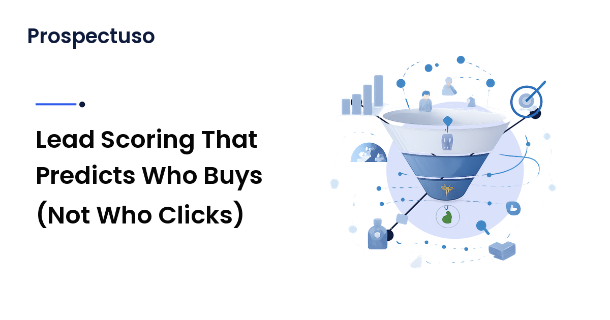 Lead Scoring That Predicts Who Buys (Not Who Clicks)