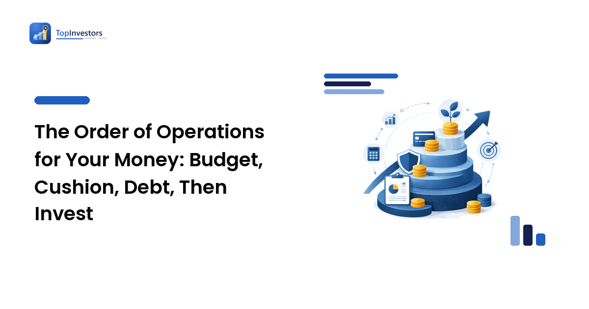 The Order of Operations for Your Money: Budget, Cushion, Debt, Then Invest