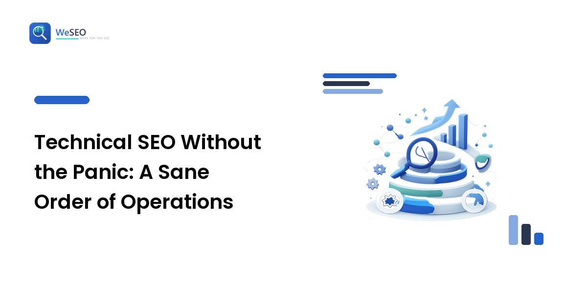 Technical SEO Without the Panic: A Sane Order of Operations