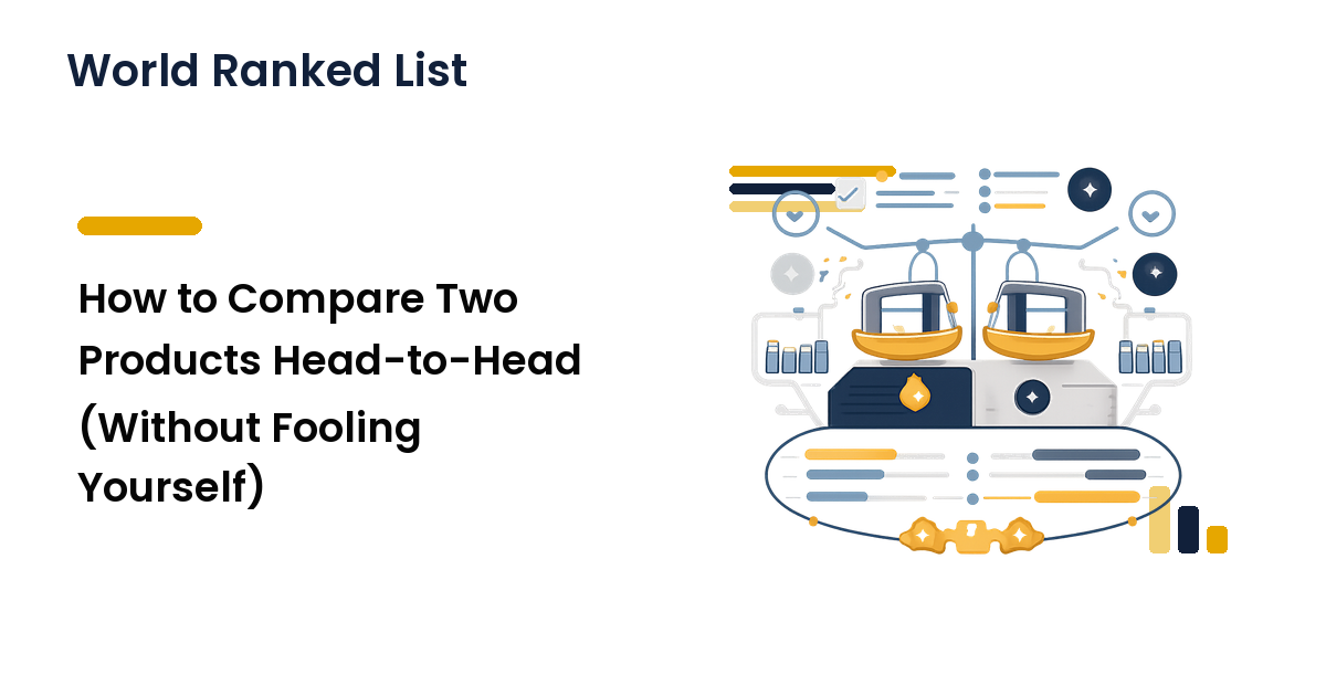 How to Compare Two Products Head-to-Head (Without Fooling Yourself)