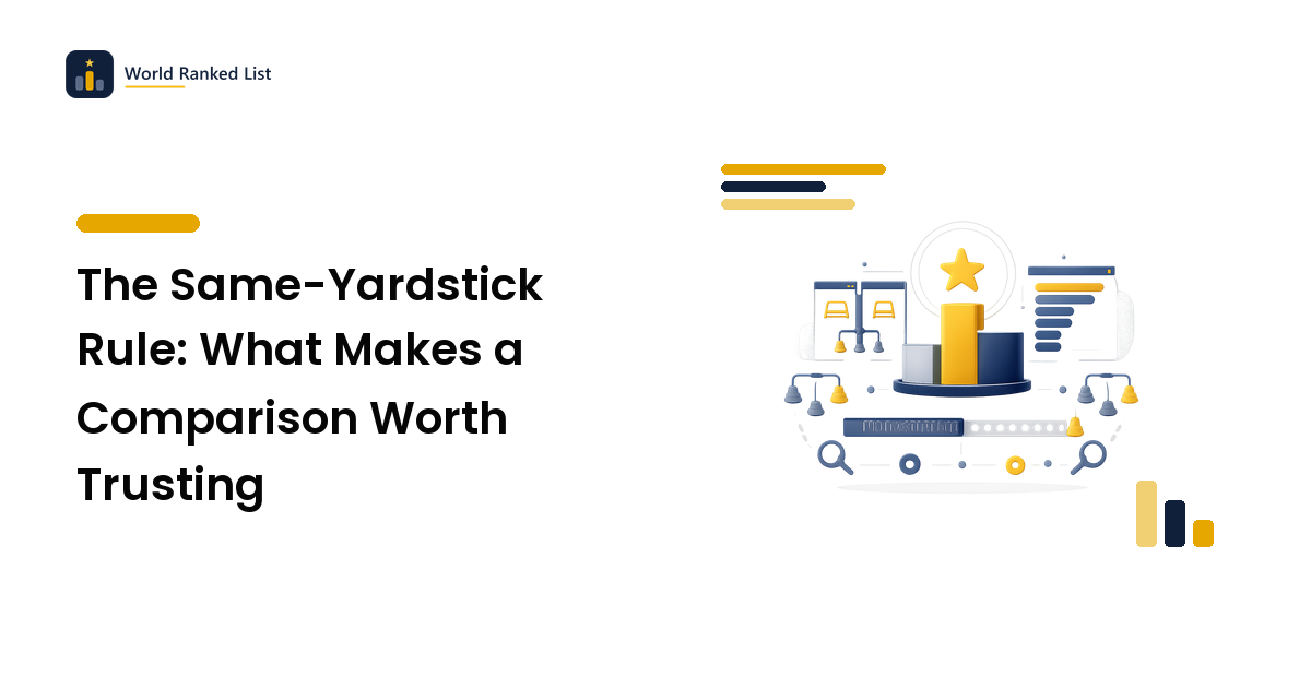 The Same-Yardstick Rule: What Makes a Comparison Worth Trusting