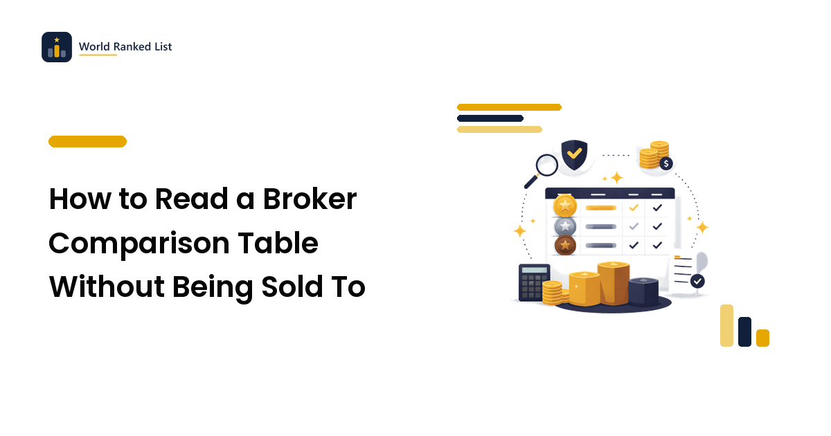 How to Read a Broker Comparison Table Without Being Sold To