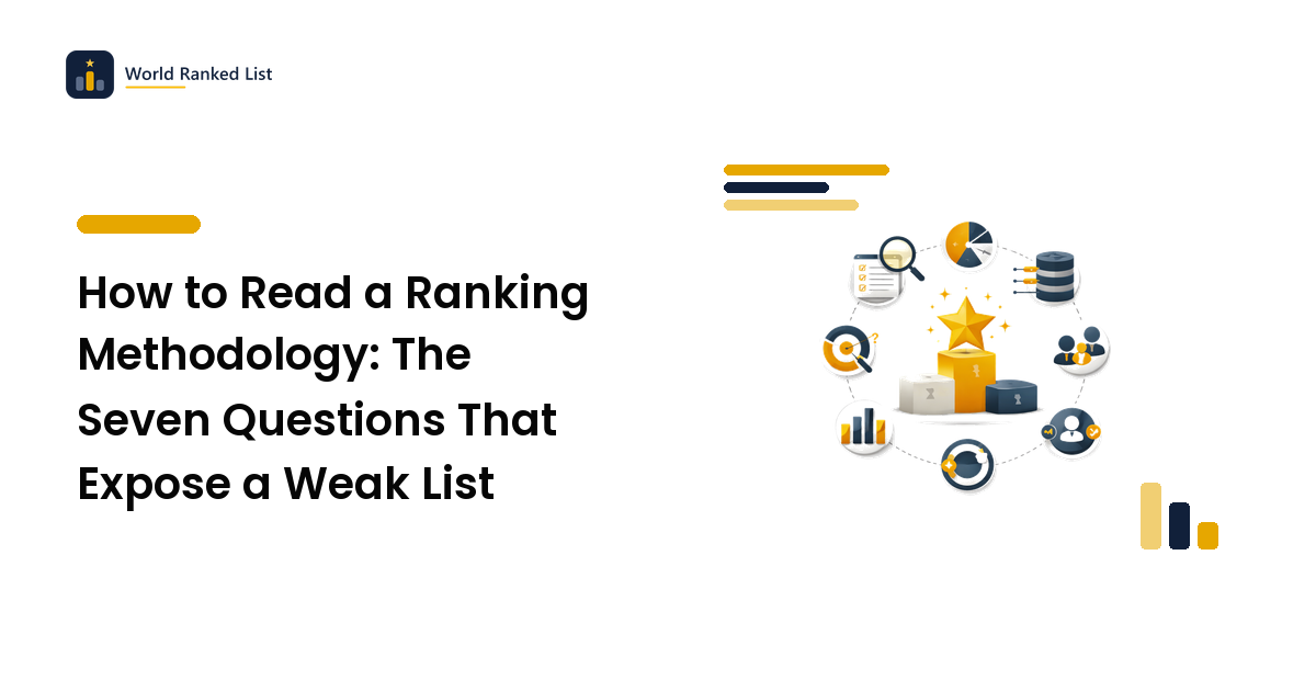 How to Read a Ranking Methodology: The Seven Questions That Expose a Weak List