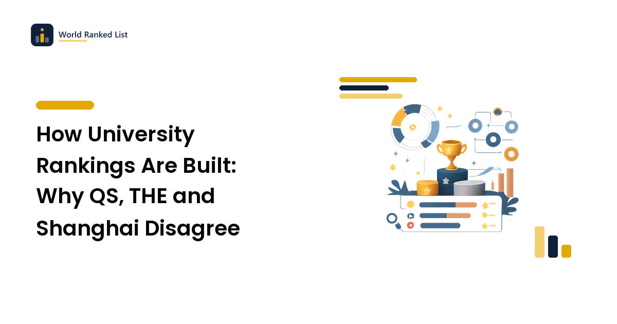 How University Rankings Are Built: Why QS, THE and Shanghai Disagree